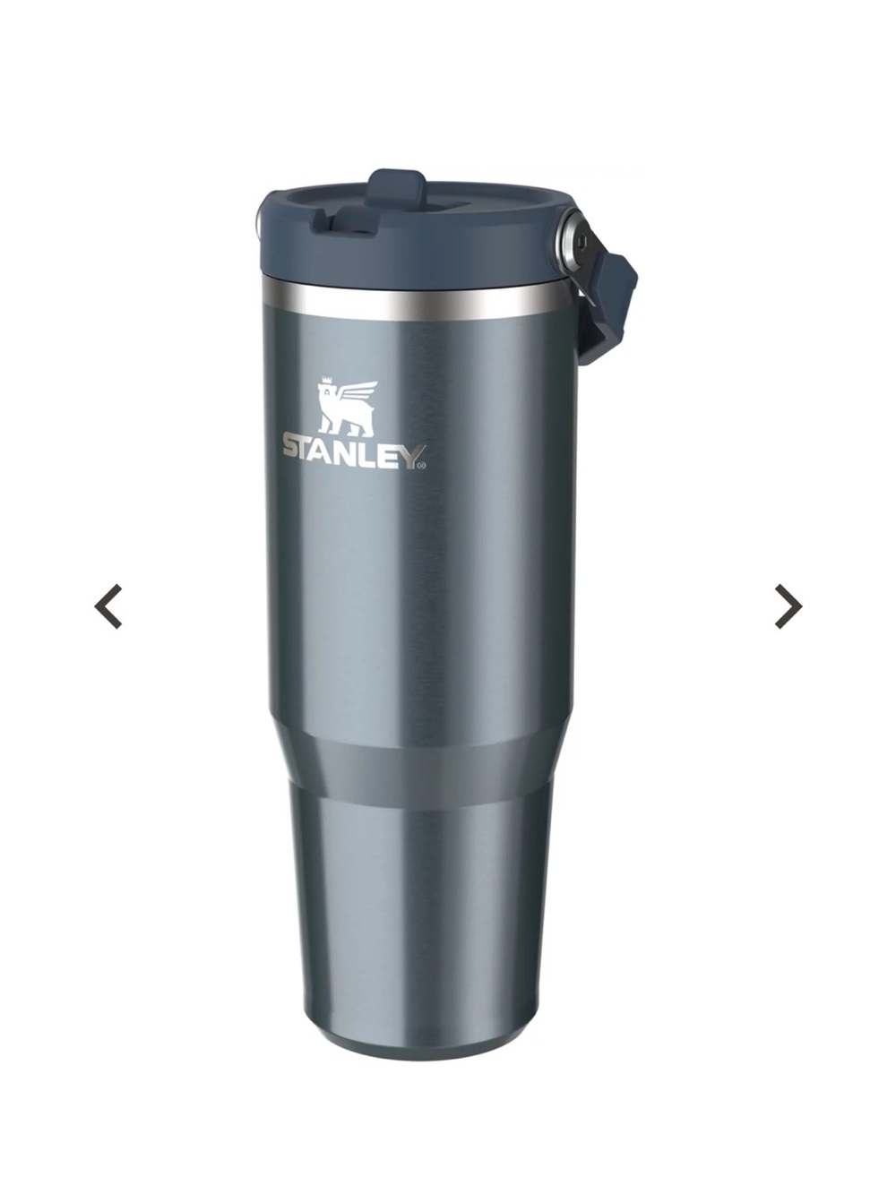 Stanley Steel Travel ICEFLOW Flip straw Tumbler in Slate - Picture 2 of 4
